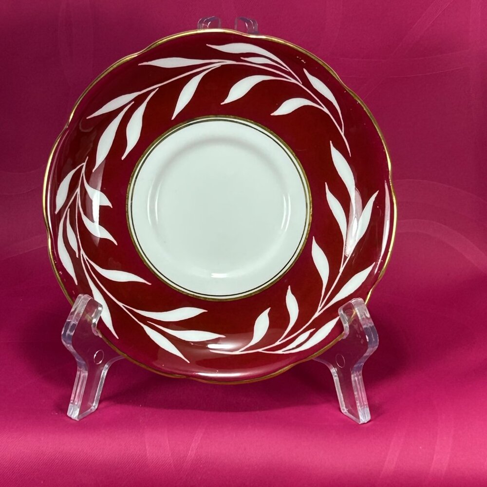 rare Coalport UK Phantom bone china saucer